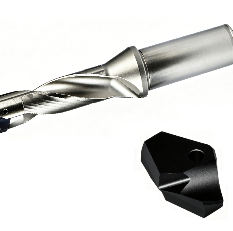 Side locking interchangeable drill